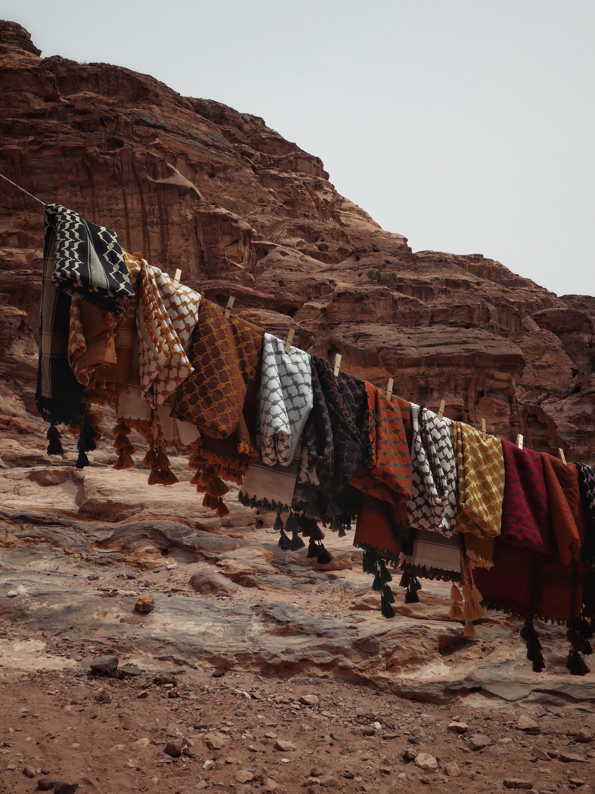 Vendor wares in Petra