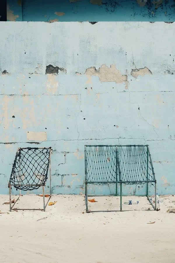 Street chairs found around the island of Thulusdhoo in the Maldives.