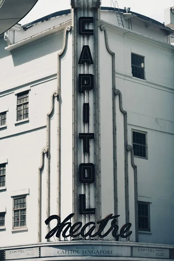 The Capitol Theatre in Singapore's central district.