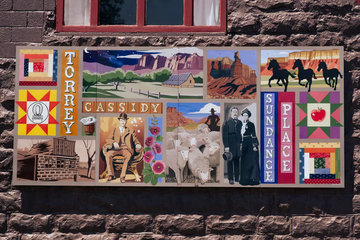 A colourful sign found in Torrey outside the Chuckwagon General Store.